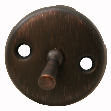 Jones Stephens Old World Bronze Two-Hole Trip Lever Overflow Plate P3566WB